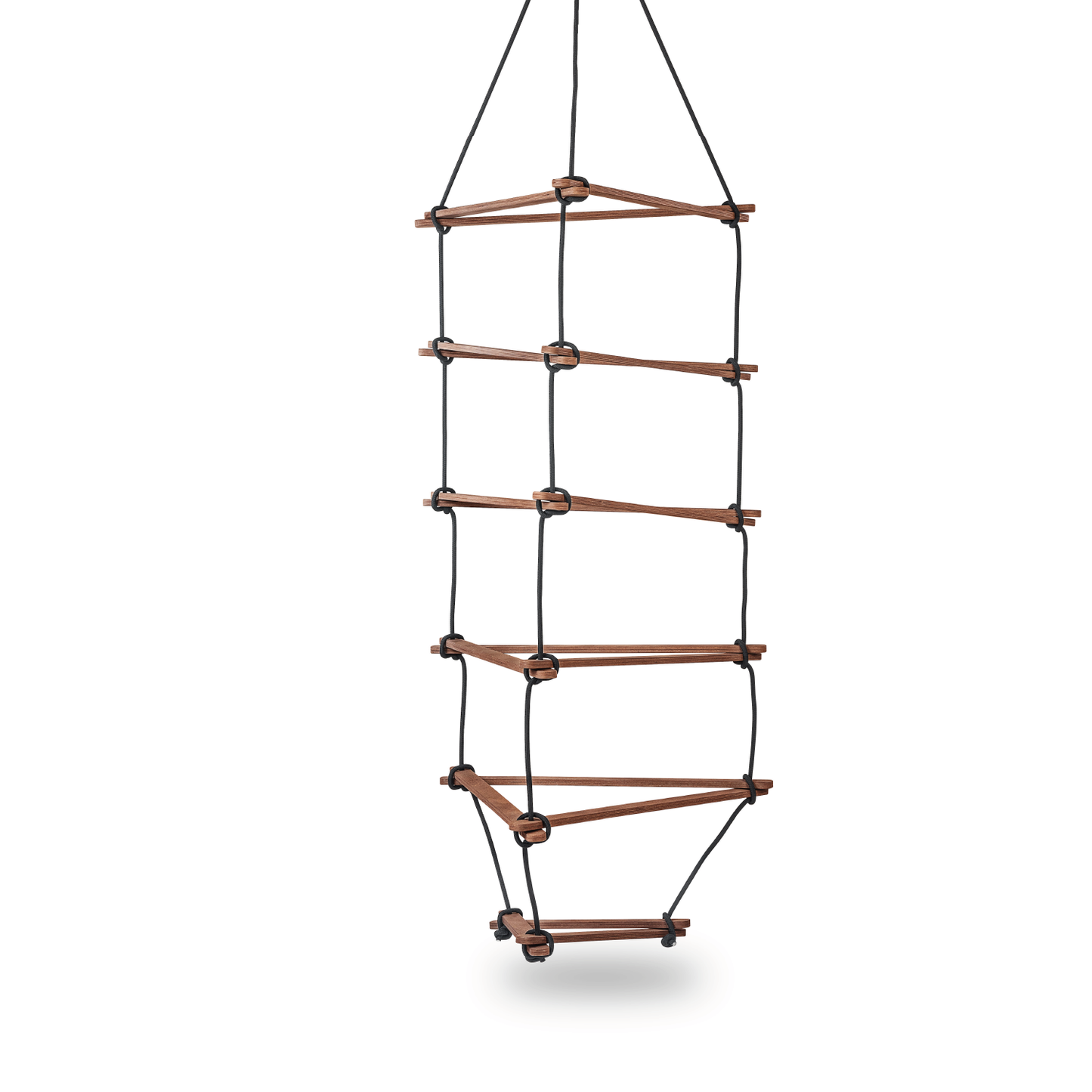 Rope ladder Triangle swing set medium brown