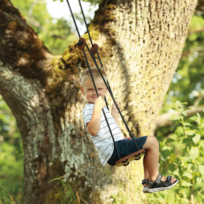 Wooden swing brown