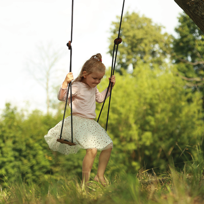 Wooden swing brown